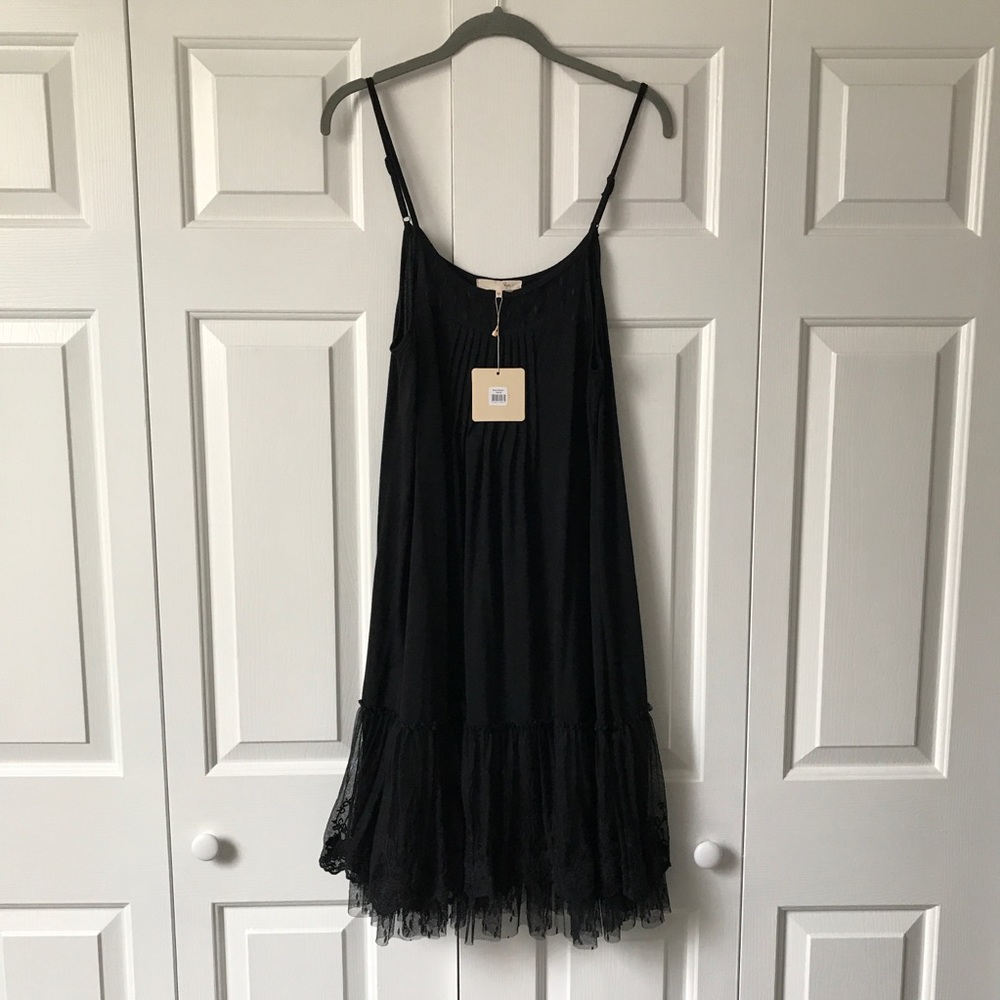 Spaghetti strap midi dress/slip